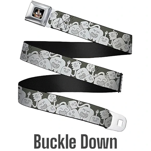 Buckle-Down Kids' Seatbelt Belt - Infinitely Adjustable, 1" Wide Fashion Belt (Sizes 4-20)